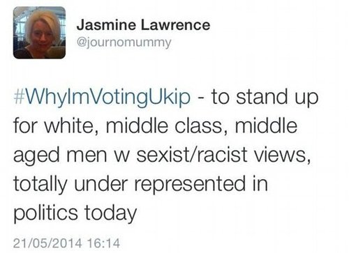 Jasmine Lawrence, Why I'm voting Ukip