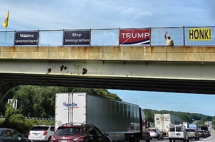 A Maryland Tea Party Trump sign