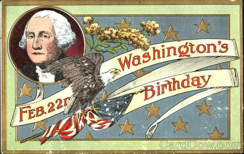 Happy Washington's birthday'