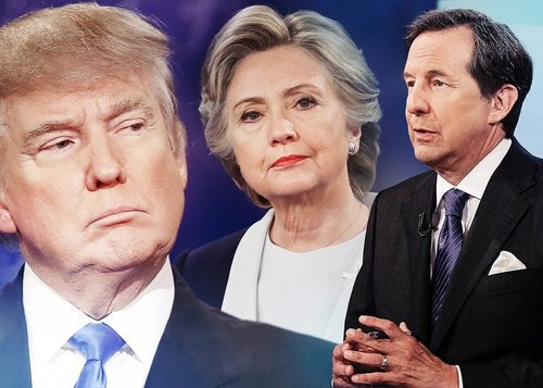 Donald Trump, HRC, and Chris Matthews at the third debate