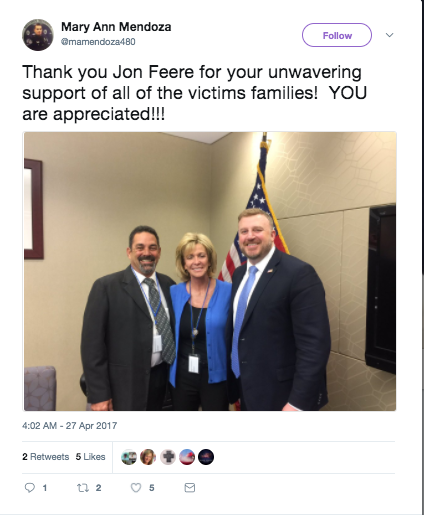 Thank you Jon Feere for your unwavering support of all of the victims families! YOU are appreciated!!!