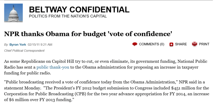 NPR_thanks_Obama_for_budget__vote_of_confidence__Byron_York_Beltway_Confidential_Washington_Examiner